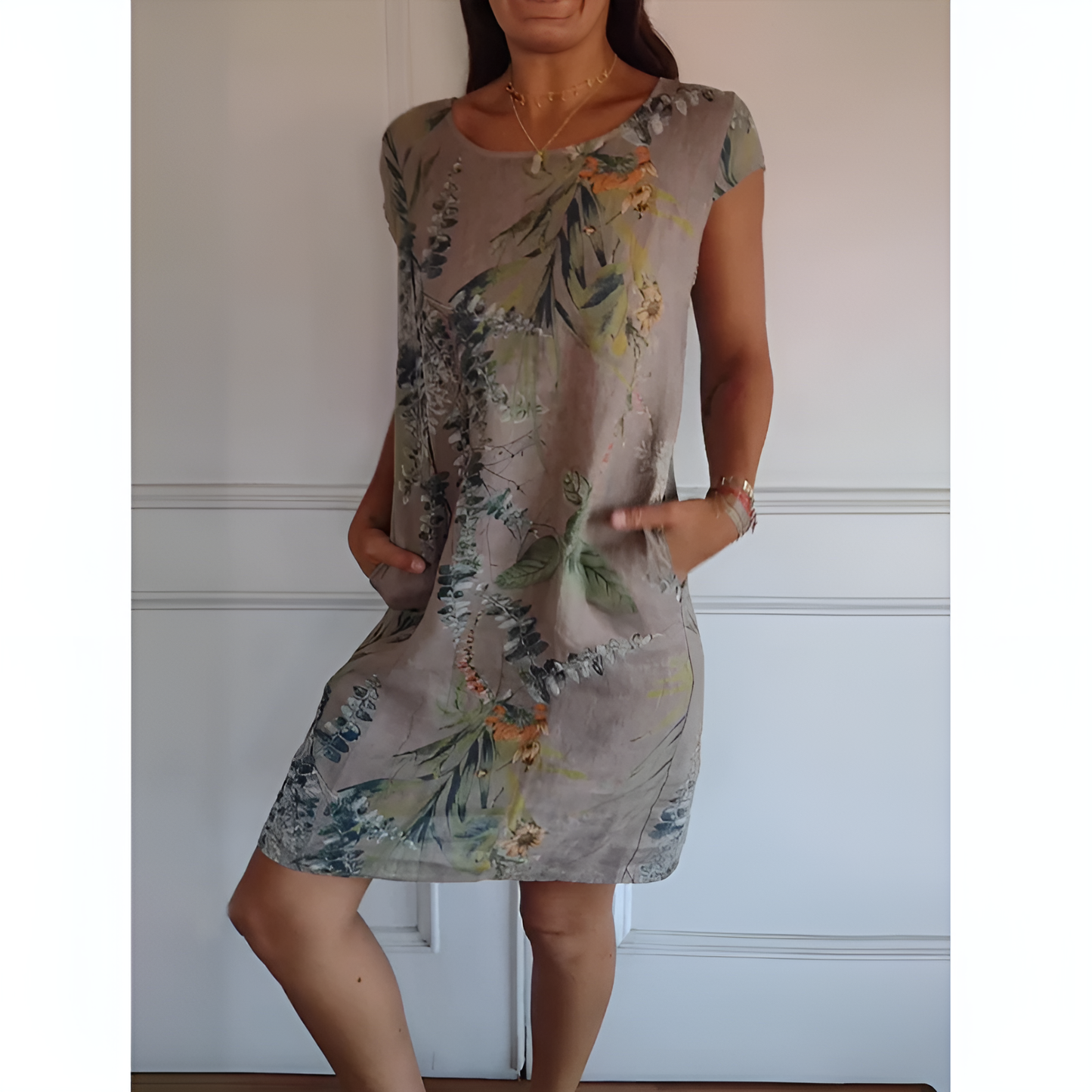 FELICITAS ŞIK BASKILI ELBİSE