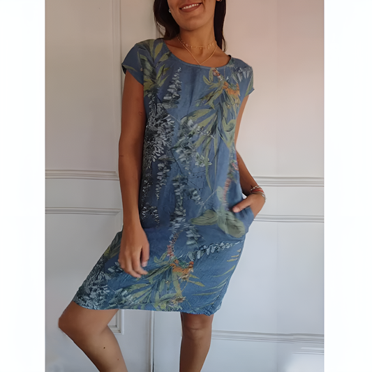 FELICITAS ŞIK BASKILI ELBİSE