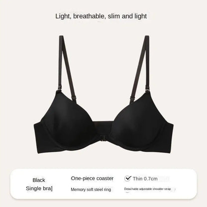 CLARA – Düğmeli Ön Kapatmalı Dikişsiz Push-Up Sütyen