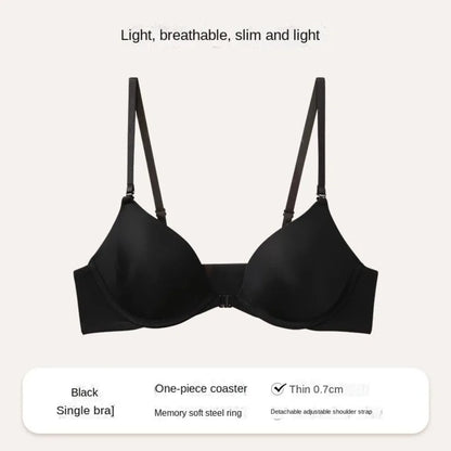 CLARA – Düğmeli Ön Kapatmalı Dikişsiz Push-Up Sütyen